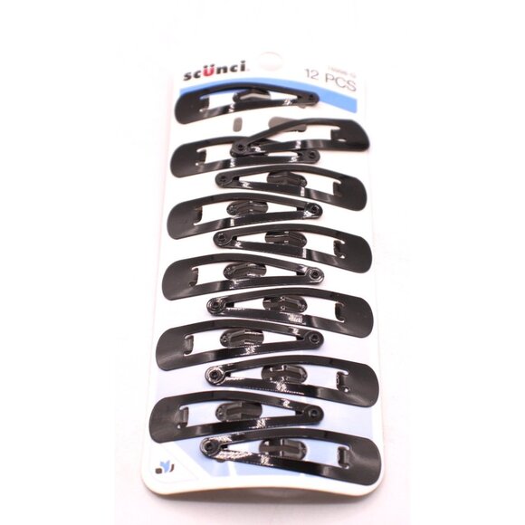 Lot 4 Hair Accessories Studio Collection Comb Snap Clips Belle Bun Maker Black - Picture 5 of 8